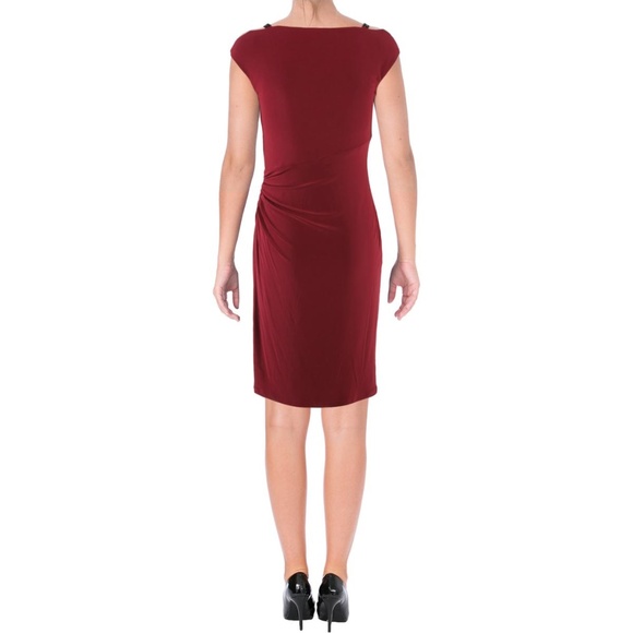NWT RALPH LAUREN Ruby Ruched Jersey Work Dress - Picture 2 of 8